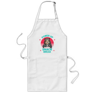 Power Up Snack Break Sabertooth Tiger Long Apron