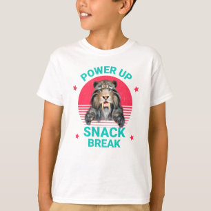 Power Up Snack Break Sabertooth Tiger T-Shirt