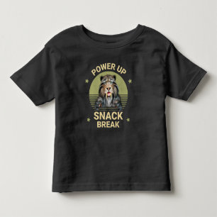Power Up Snack Break Sabertooth Tiger Toddler T-Shirt