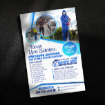 Power Wash Pressure Washing House Cleaning Service Flyer<br><div class="desc">Make a splash with your pressure washing business using this professional and versatile flyer template! Showcase your services and attract new clients with this customisable design,  featuring space for your logo,  contact details,  and special offers. Ideal for both residential and commercial pressure washing services.</div>