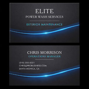 Power Wash Services Professional Business Card