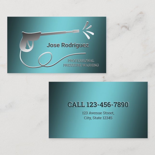 Power Washing Business Card (Front/Back)