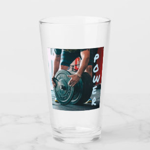 Power Weight Lifting Gym Health Glass