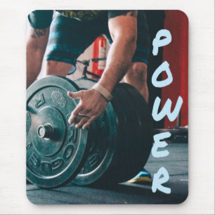 Power Weight Lifting Gym Health Mouse Mat
