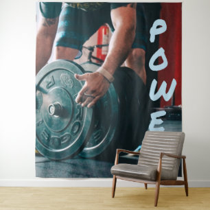 Power Weight Lifting Gym Health Tapestry