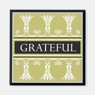 Power Word For Motivation - GRATEFUL Magnet