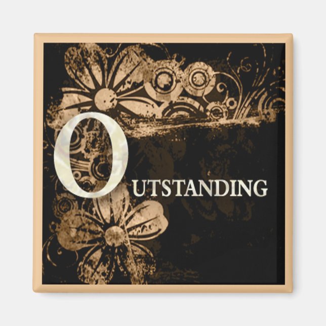 Power Word For Motivation - OUTSTANDING Magnet (Front)