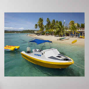 Powerboat and banana boat poster