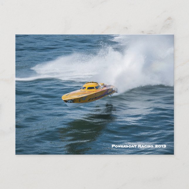 Powerboat Racing Postcard (Front)
