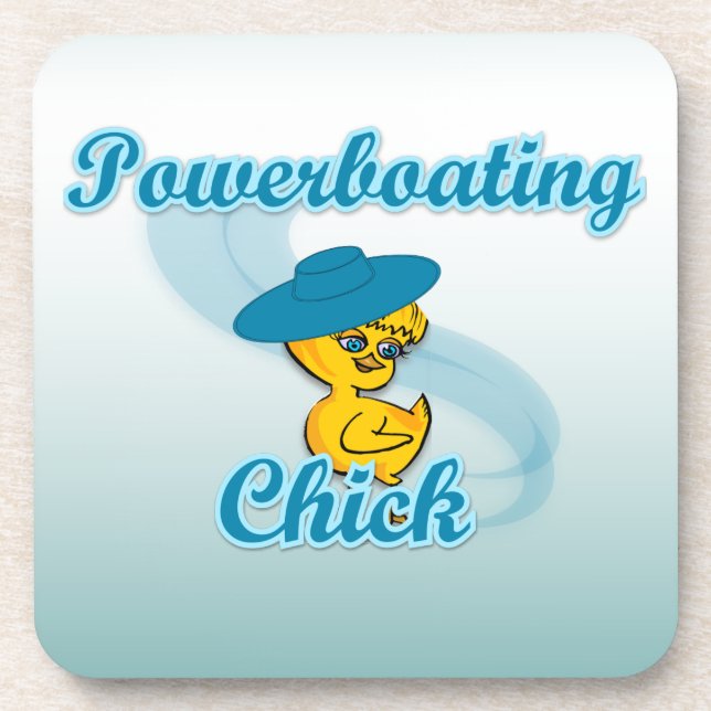 Powerboating Chick #3 Coaster (Front)