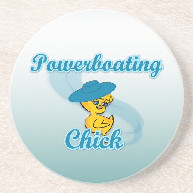 Powerboating Chick #3 Coaster (Front)