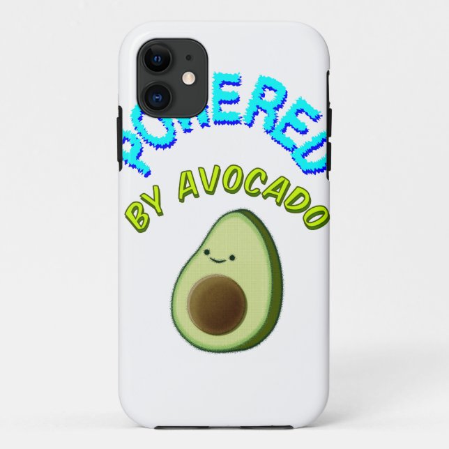 Powered By Avocado Case-Mate iPhone Case (Back)