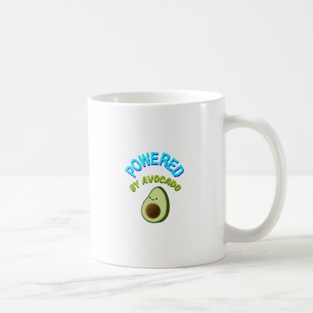 Powered By Avocado Coffee Mug (Right)