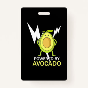 Powered By Avocado ID Badge