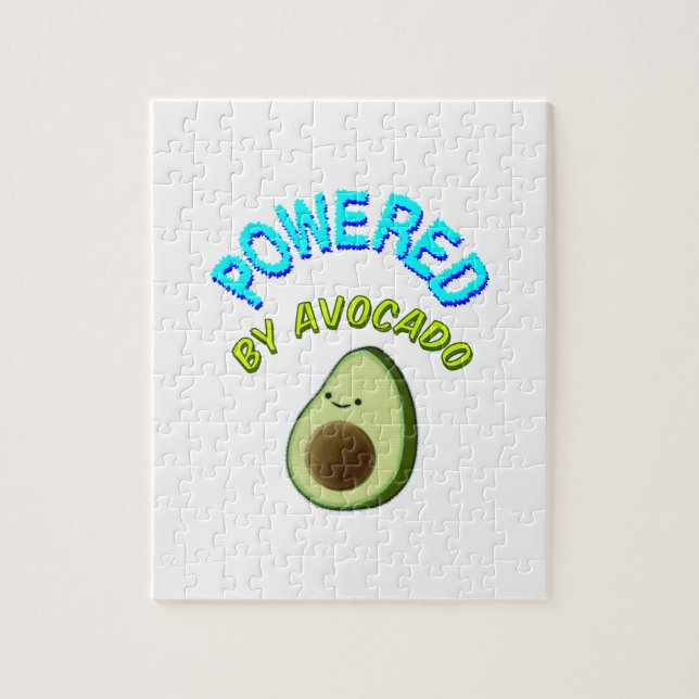 Powered By Avocado Jigsaw Puzzle (Vertical)