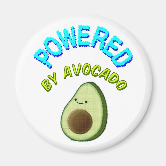 Powered By Avocado Magnet (Front)