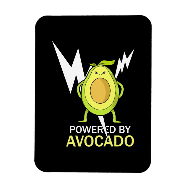 Powered By Avocado Magnet (Vertical)