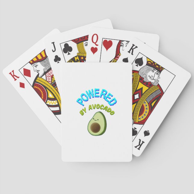 Powered By Avocado Playing Cards (Back)