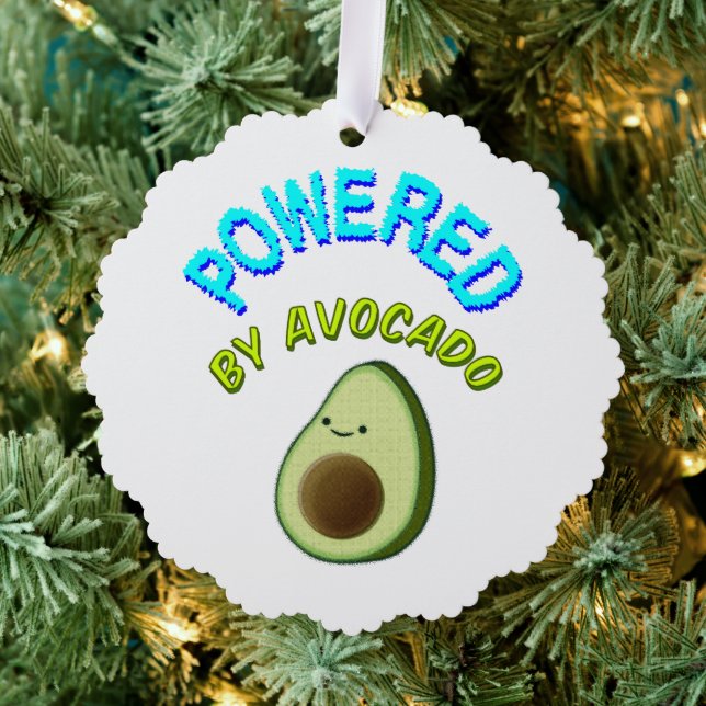 Powered By Avocado Tree Decoration Card (Insitu (Tree))