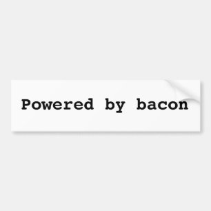 Powered by Bacon Bumper Sticker
