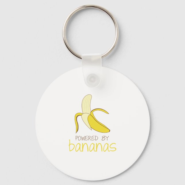 Powered By Bananas Key Ring (Front)