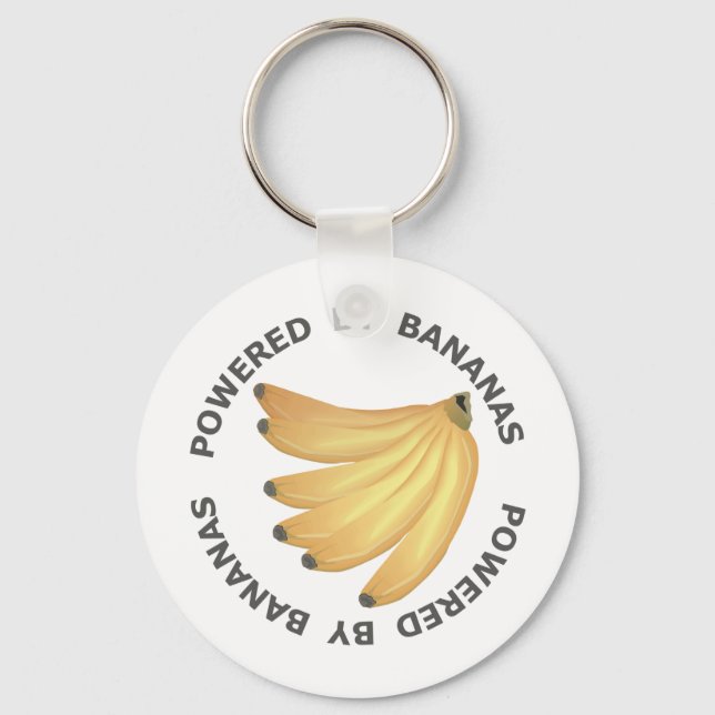 Powered By Bananas Key Ring (Front)