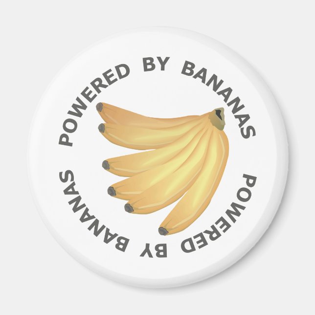Powered By Bananas Magnet (Front)