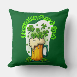 Powered by Beer St Patrick’s Day Shirt – almofada Cushion