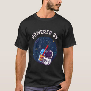 Powered By Bubble Tea Kawaii Astronaut Cool Boba T T-Shirt
