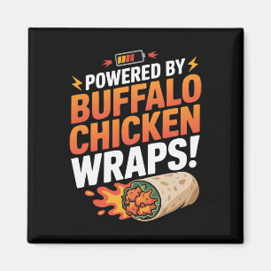 Powered By Buffalo Chicken Wraps Magnet