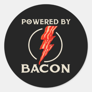 Powered By Bycon - Bycon Lover Bbq Pork Grilling Classic Round Sticker
