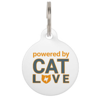 Powered by Cat Love Pet Tag