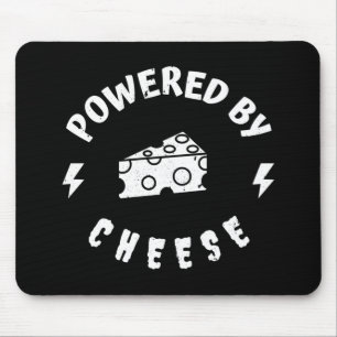 Powered By Cheese Mouse Mat