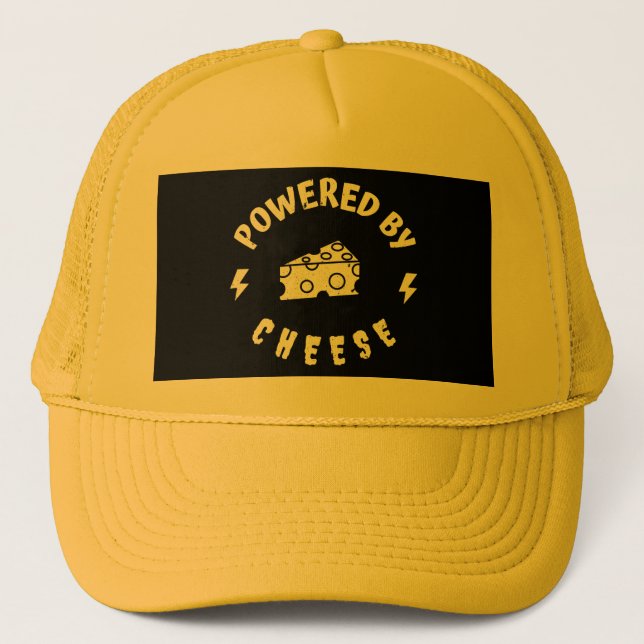 Powered By Cheese Trucker Hat (Front)