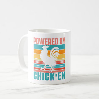 POWERED BY CHICKEN - CHICKEN LOVER COFFEE MUG