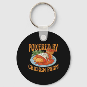 Powered By Chicken Parm Chicken Parmesan Key Ring