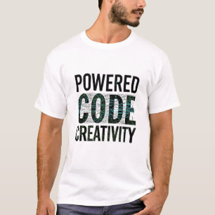 Powered By Code and Creativity Tech Circuit T-shir T-Shirt