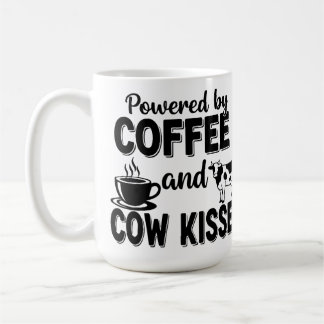 Powered by Coffee and Cow Kisses Mug