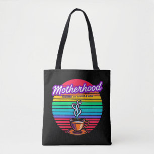 Powered by Coffee and Love Coffee Lover Mum Tote Bag