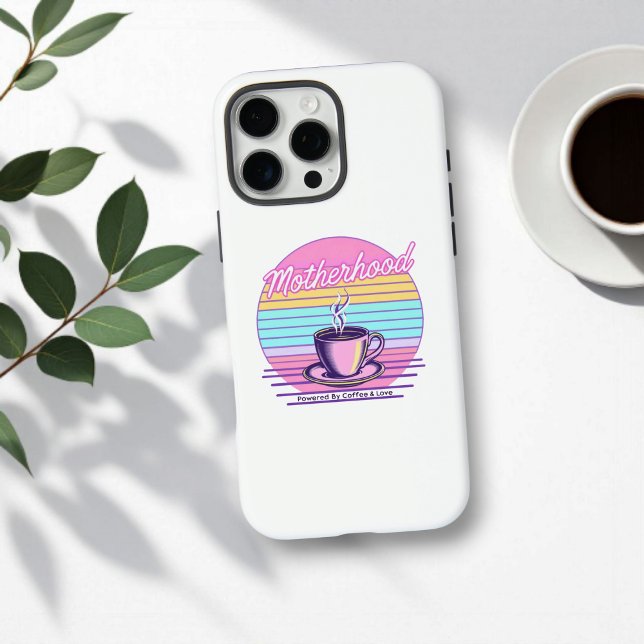 Powered by Coffee and Love | Funny Mother's Day Case-Mate iPhone Case (Creator Uploaded)