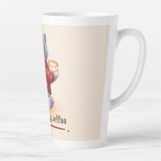 "Powered by Coffee" Cat Holding A Cup of Coffee