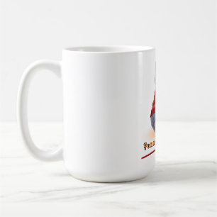 "Powered by Coffee" Cat Holding A Cup of Coffee