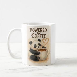 Powered by Coffee – Cute Panda Funny Mug