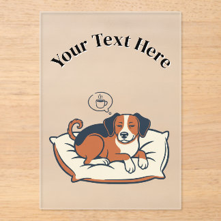 Powered by Coffee & Dog Dreams Acrylic Invitations
