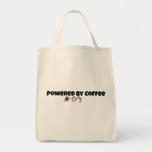 Powered By Coffee Funny Coffee Lover Tote Bag