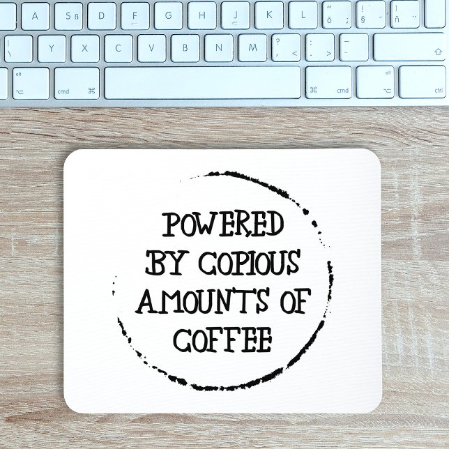Powered By Coffee Mouse Mat (Creator Uploaded)