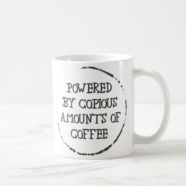 Powered By Coffee Mug (Right)