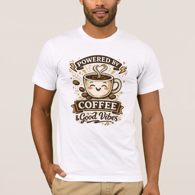 Powered by Coffee T-Shirt (Front)