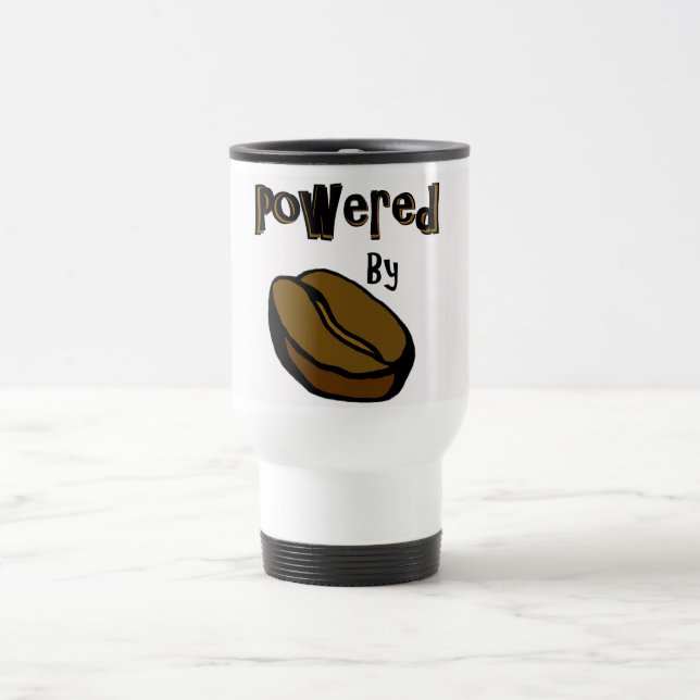 Powered By Coffee Thermal Mug (Center)