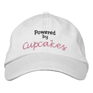 Powered by Cupcakes Embroidered Hat